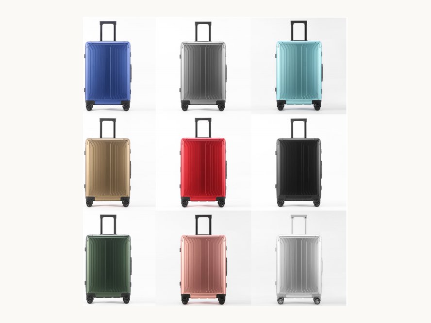 All-aluminum luggage collection